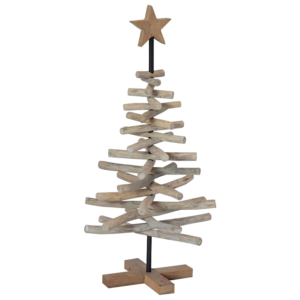 Christmas Tree Brown 90 cm Solid teak wood