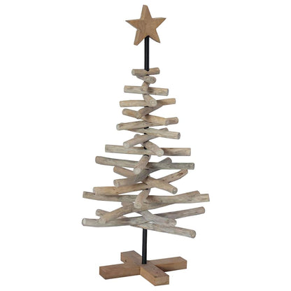 Christmas Tree Brown 90 cm Solid teak wood