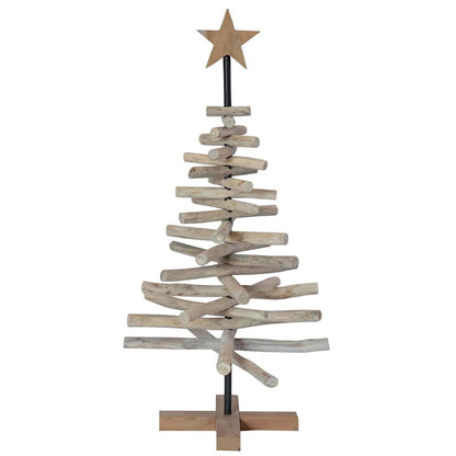 Christmas Tree Brown 90 cm Solid teak wood