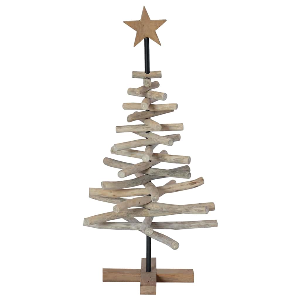 Christmas Tree Brown 90 cm Solid teak wood