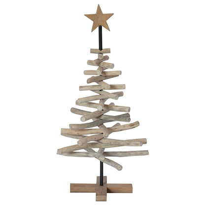 Christmas Tree Brown 90 cm Solid teak wood