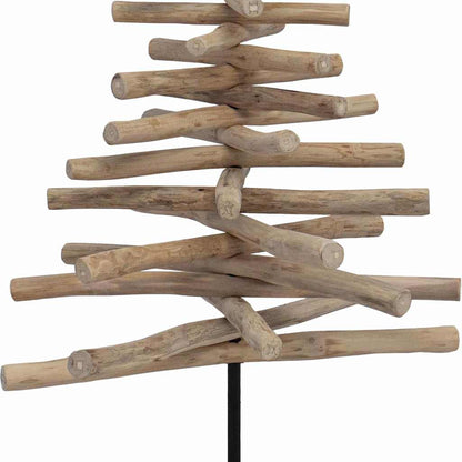 Christmas Tree Brown 120 cm Solid teak wood