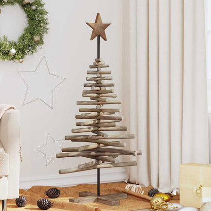 Christmas Tree Brown 120 cm Solid teak wood