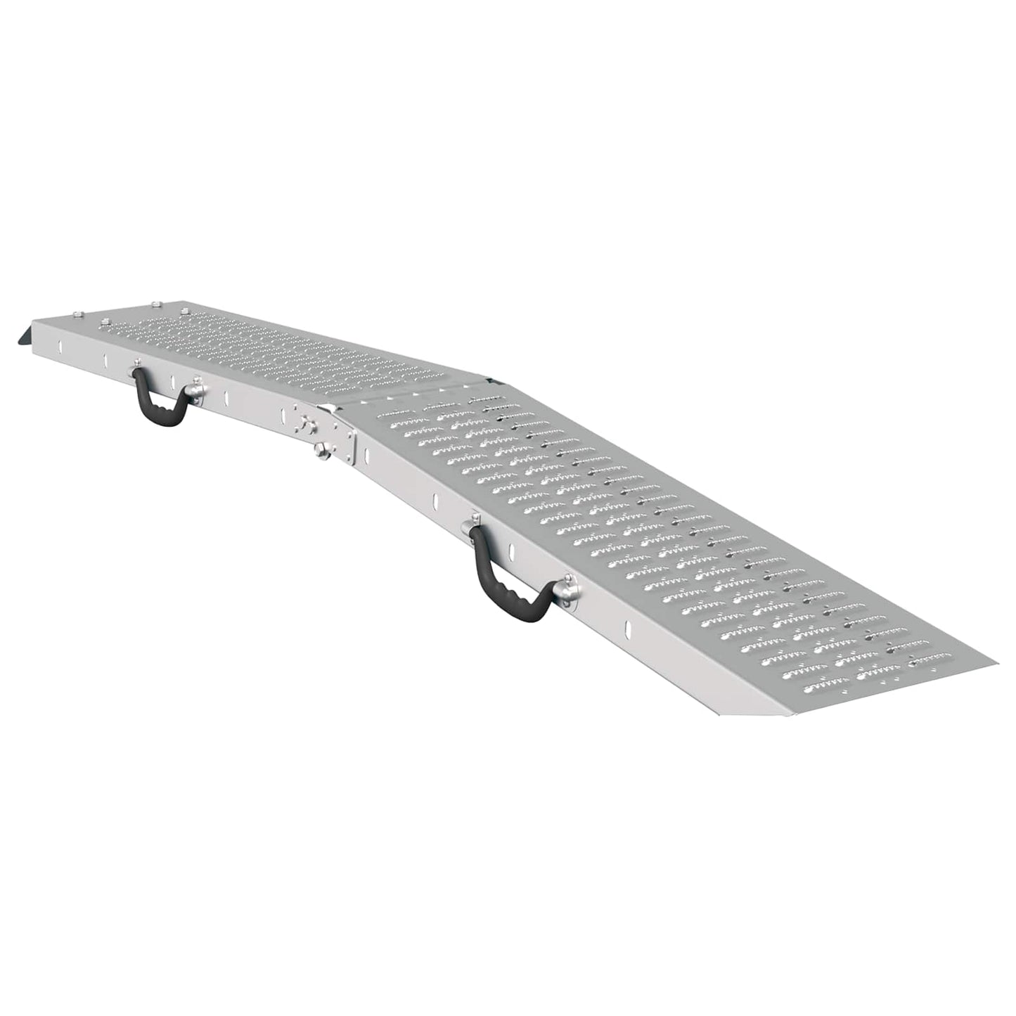 Foldable Ramp 200kg per ramp 2 pcs Silver 200 kg per piece