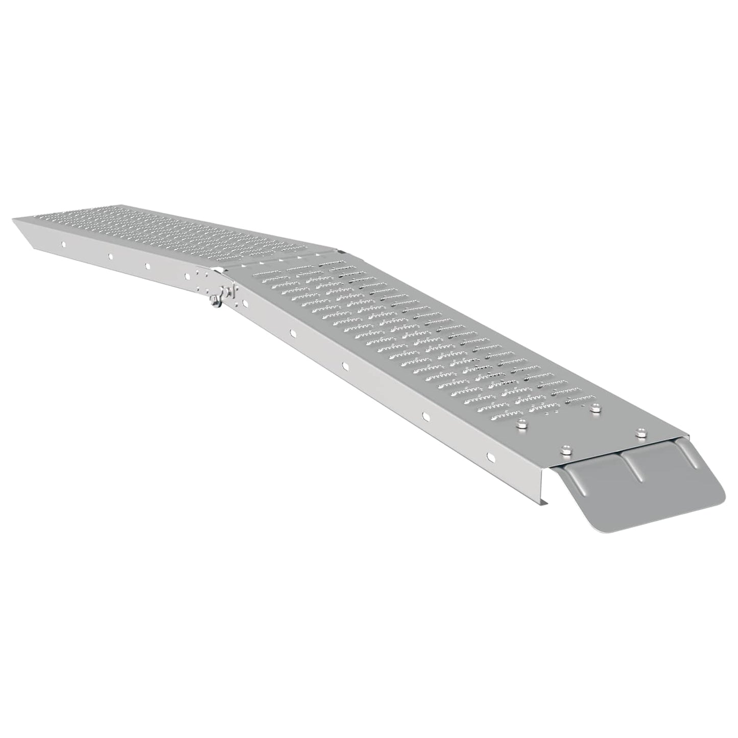 Foldable Ramp 200kg per ramp 2 pcs Silver 200 kg per piece