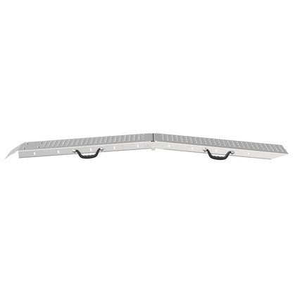 Foldable Ramp 200kg per ramp 2 pcs Silver 200 kg per piece