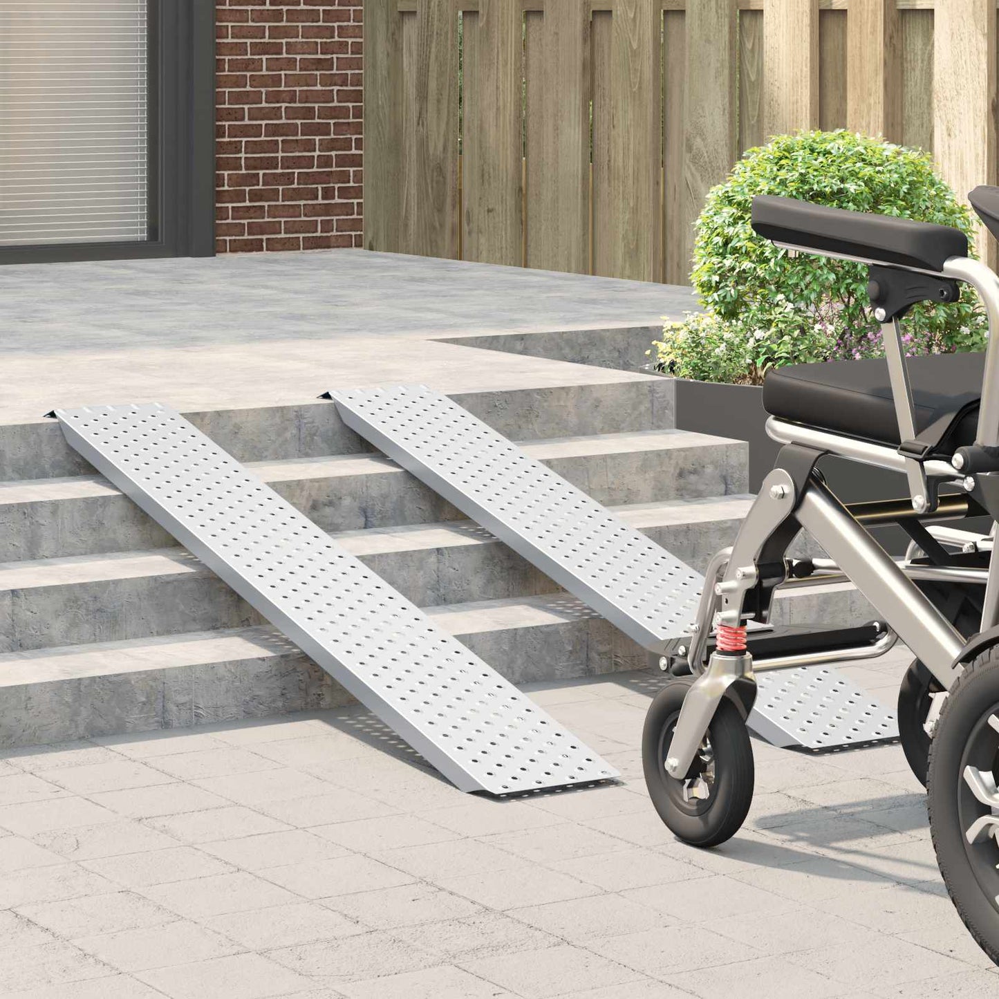Loading Ramp 200 kg Silver 200 kg per piece Galvanised Steel
