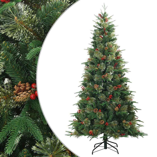 Artificial Hinged Christmas Tree Green 180 cm PVC, PE and steel