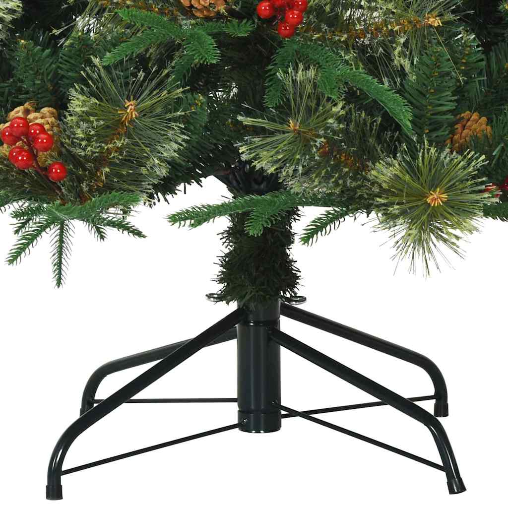 Artificial Hinged Christmas Tree Green 240 cm PVC, PE and Steel