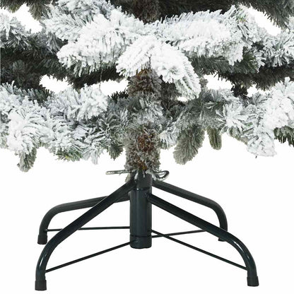 Artificial Hinged Christmas Tree Snow Flocked White 120 cm