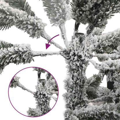 Artificial Hinged Christmas Tree Snow Flocked White 120 cm