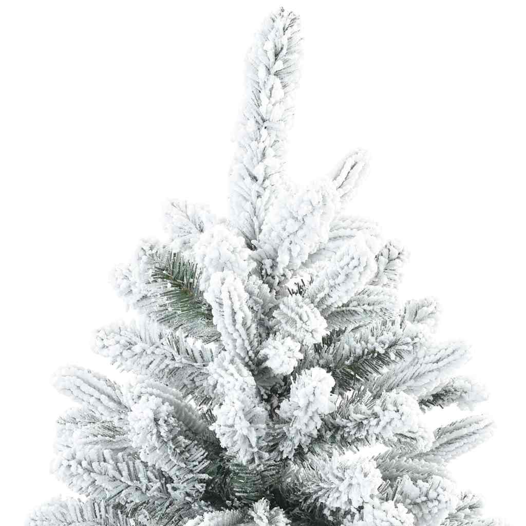 Artificial Hinged Christmas Tree Snow Flocked White 180 cm