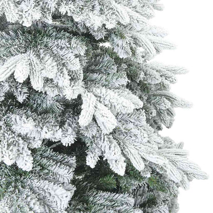 Artificial Hinged Christmas Tree Snow Flocked White 180 cm