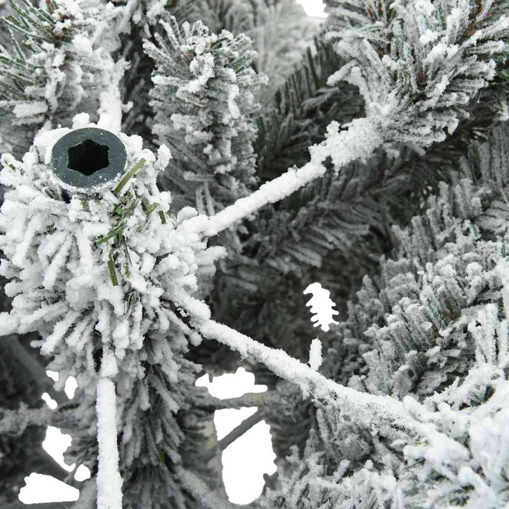 Artificial Hinged Christmas Tree Snow Flocked White 180 cm