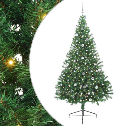 Artificial Pre-lit Christmas Tree Green 240 cm PVC