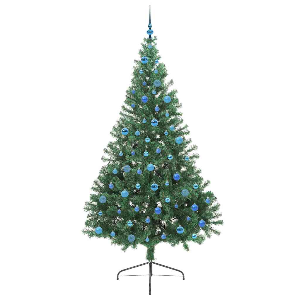Artificial Pre-lit Christmas Tree Green 240 cm PVC