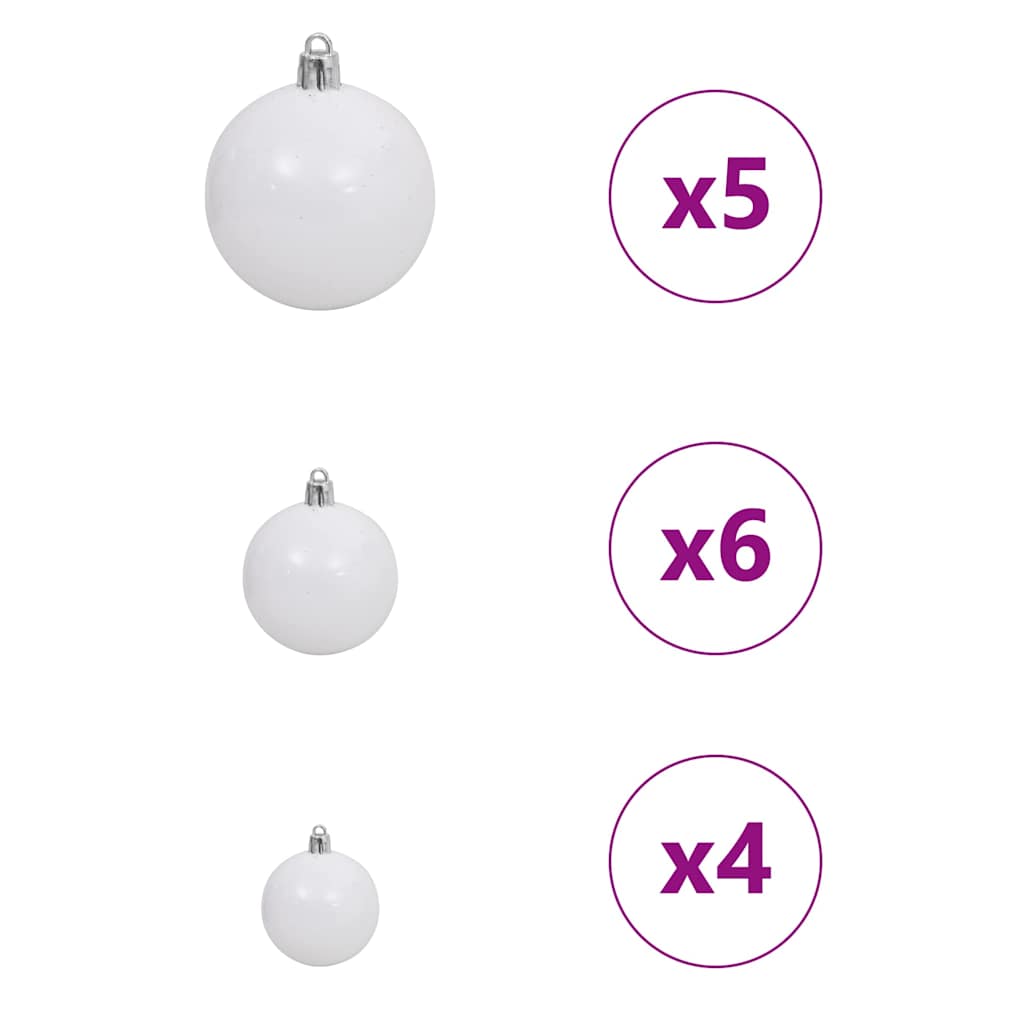 Artificial Pre-lit Christmas Tree with 150 LEDs Pink 120 cm PVC