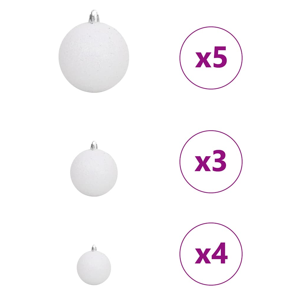 Artificial Pre-lit Christmas Tree Black 120 cm PVC