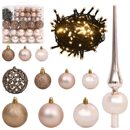 Artificial Pre-lit Christmas Tree Black 180 cm PVC