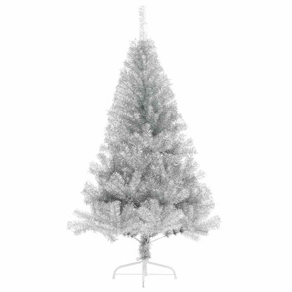 Artificial Pre-lit Christmas Tree Silver 120 cm PET