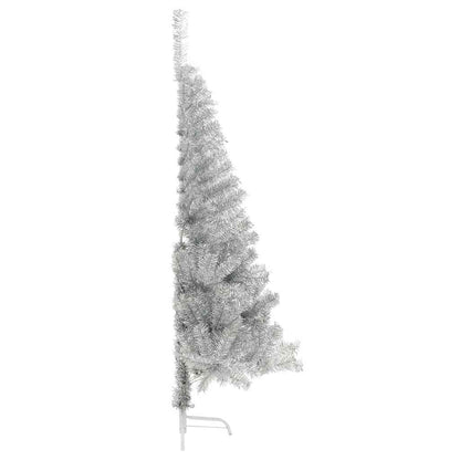Artificial Pre-lit Christmas Tree Silver 150 cm PET