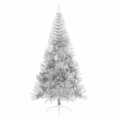 Artificial Pre-lit Christmas Tree Silver 210 cm PET