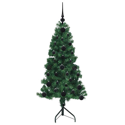Corner Artificial Christmas Tree Green 120 cm PVC and Metal