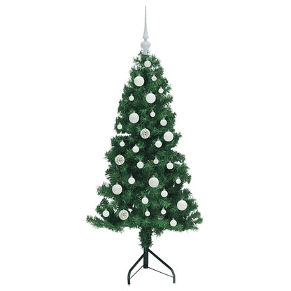 Corner Artificial Christmas Tree Green 120 cm PVC and Metal