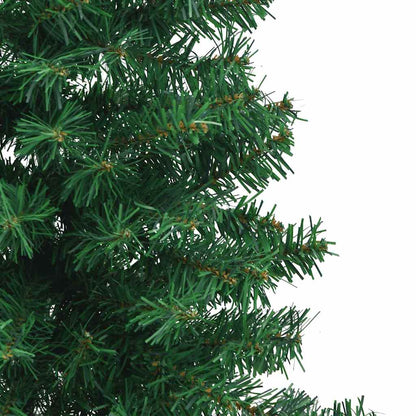 Corner Artificial Christmas Tree Green 150 cm PVC and Metal