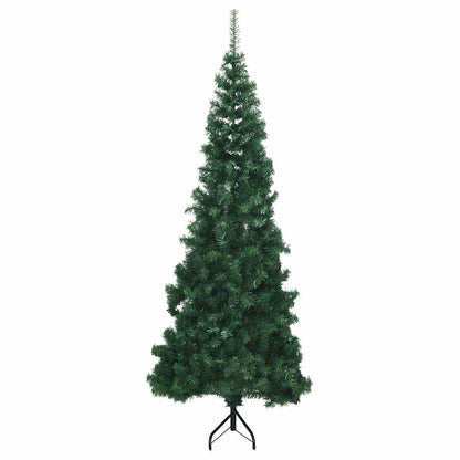 Corner Artificial Christmas Tree Green 240 cm PVC and Metal