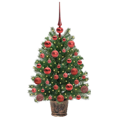Artificial Christmas Tree with 150 LEDs Green 75 cm PE and PVC