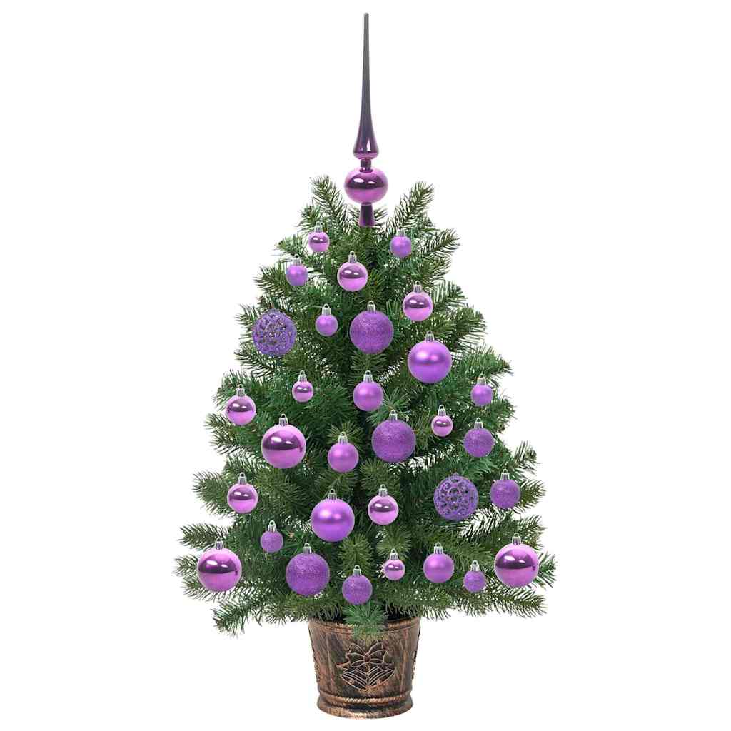 Artificial Christmas Tree with 150 LEDs Green 75 cm PE and PVC