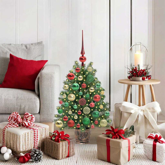 Artificial Christmas Tree with 150 LEDs Green 75 cm PE and PVC