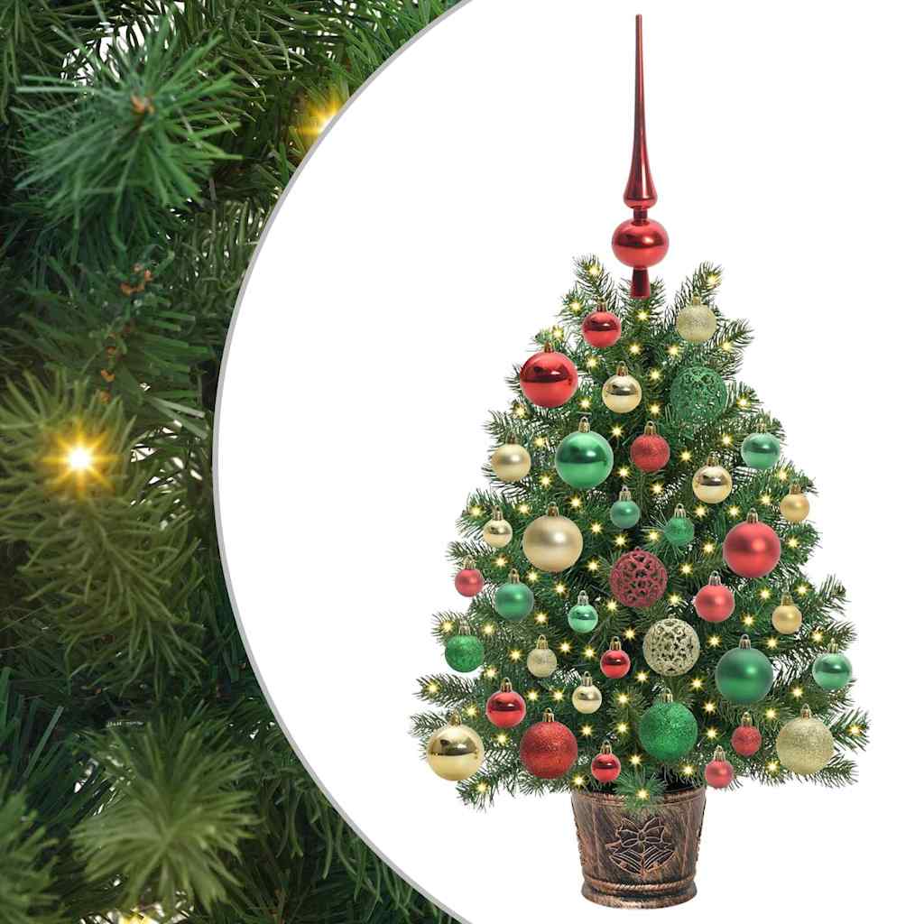 Artificial Christmas Tree with 150 LEDs Green 75 cm PE and PVC