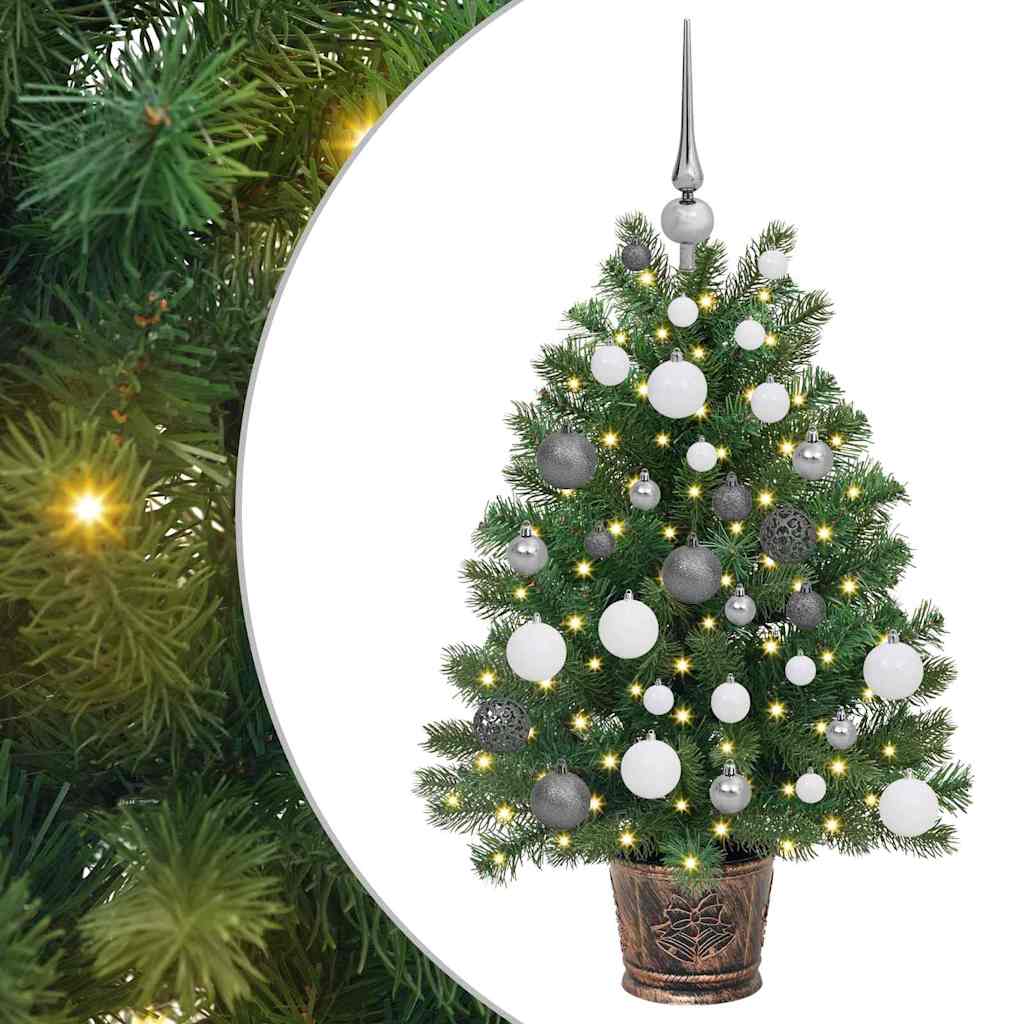 Artificial Christmas Tree with 150 LEDs Green 95 cm PE and PVC