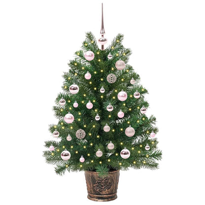 Artificial Christmas Tree with 150 LEDs Green 95 cm PE and PVC