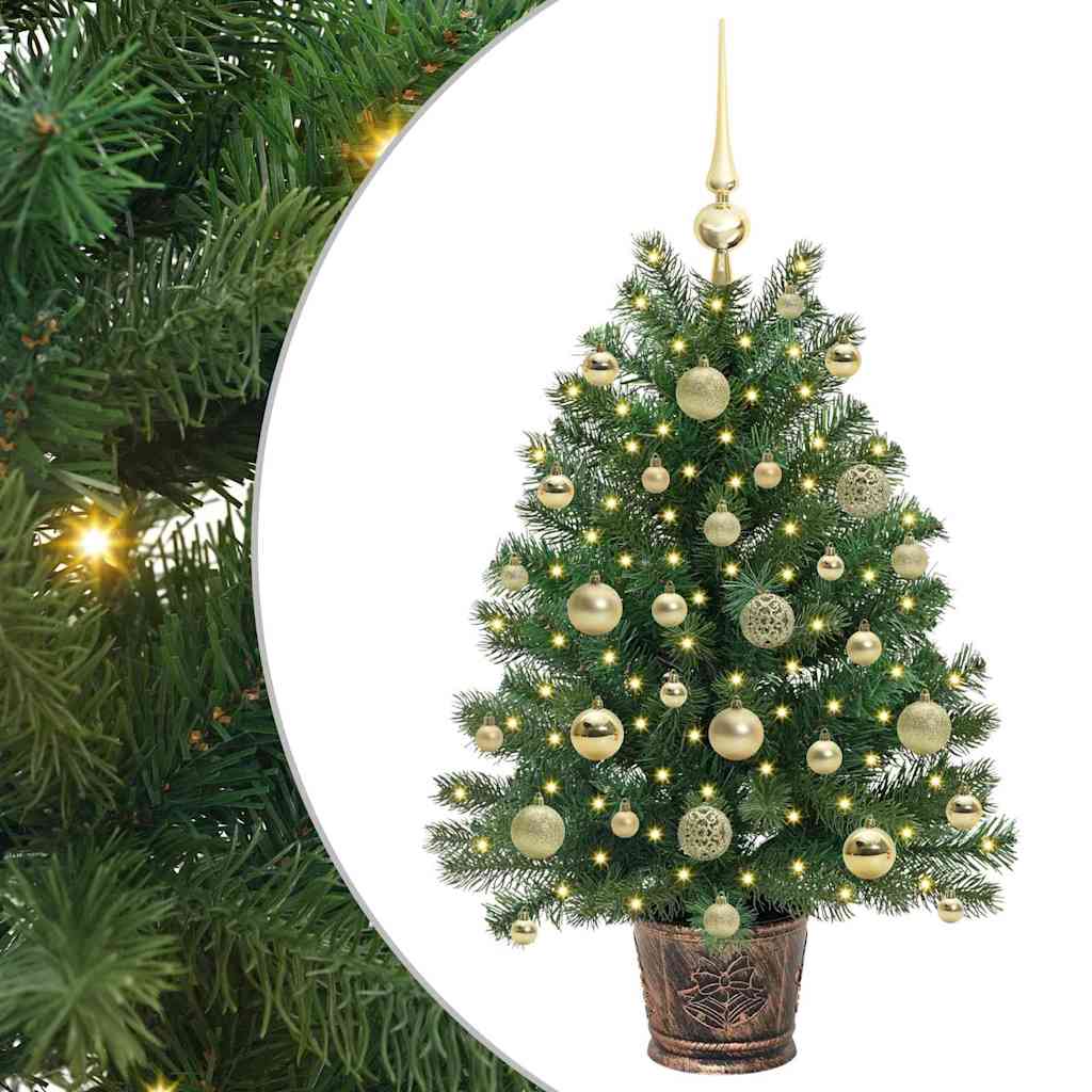 Artificial Christmas Tree with 150 LEDs Green 95 cm PE and PVC