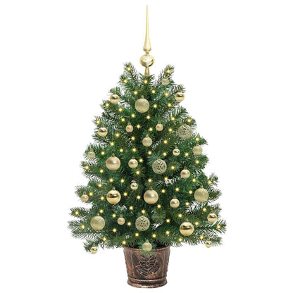 Artificial Christmas Tree with 150 LEDs Green 95 cm PE and PVC