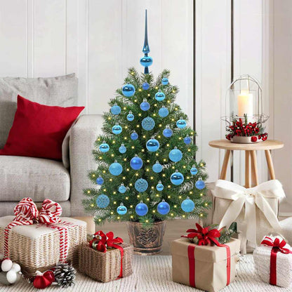 Artificial Christmas Tree with 150 LEDs Green 95 cm PE and PVC