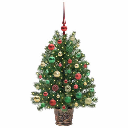 Artificial Christmas Tree with 150 LEDs Green 95 cm PE and PVC