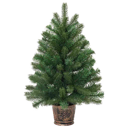 Artificial Christmas Tree with 150 LEDs Green 95 cm PE and PVC