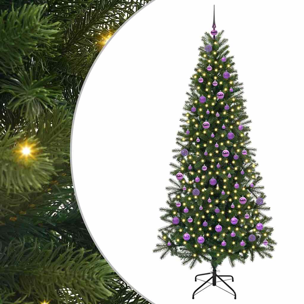 Artificial Christmas Tree Green 210 cm PE and PVC