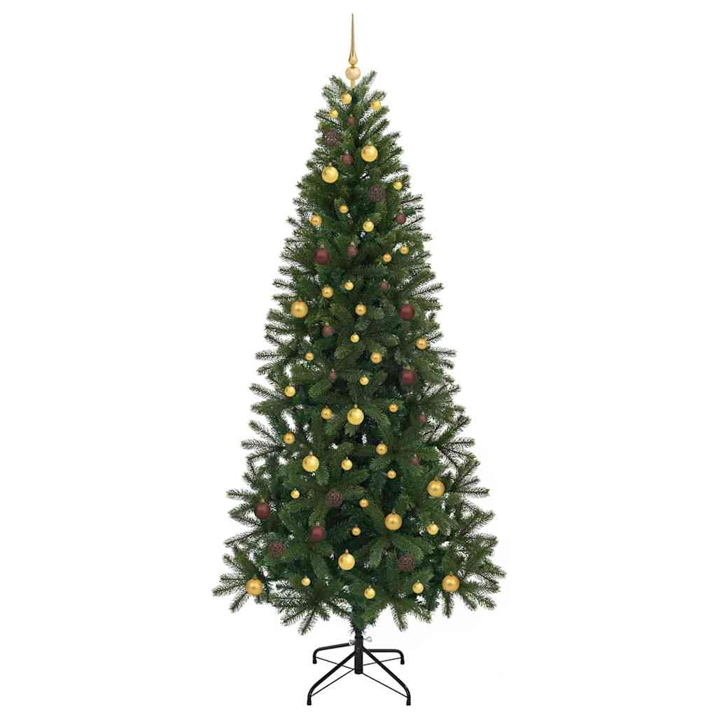 Artificial Christmas Tree with 300 LEDs Green 240 cm PE and PVC