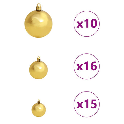 Artificial Christmas Tree with 300 LEDs Green 240 cm PE and PVC
