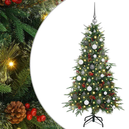 Artificial Hinged Christmas Tree Green 150 cm PE and PVC