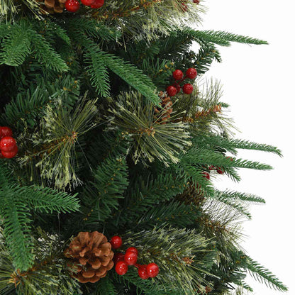 Artificial Hinged Christmas Tree Green 150 cm PE and PVC