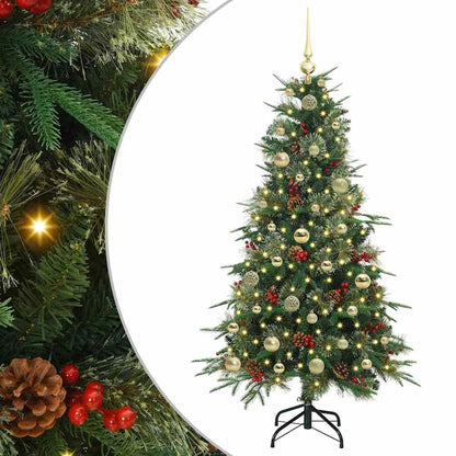 Artificial Hinged Christmas Tree Green 150 cm PE and PVC