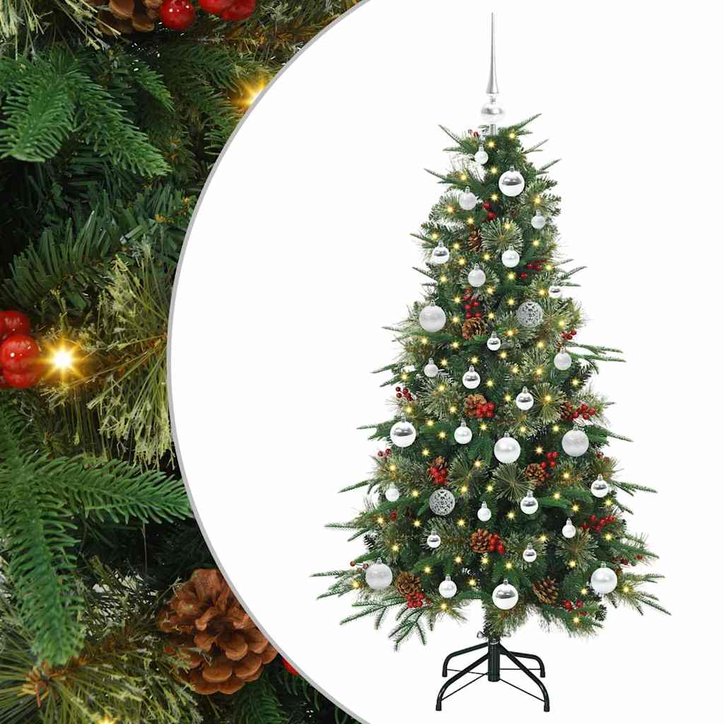 Artificial Hinged Christmas Tree Green 150 cm PE and PVC