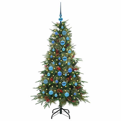 Artificial Hinged Christmas Tree Green 150 cm PE and PVC