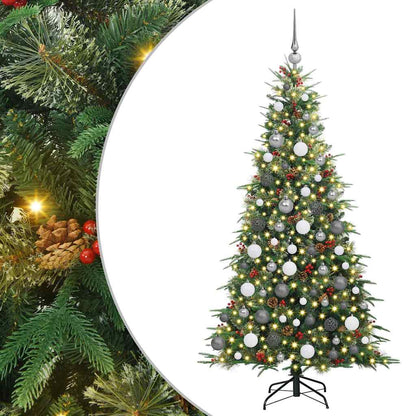 Artificial Hinged Christmas Tree Green 180 cm PE and PVC